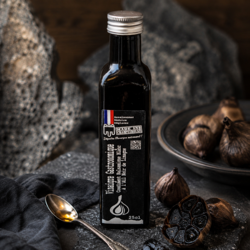 Vinaigre gastronomique à l'ail noir de Limagne 25cl — Le Picnic Français