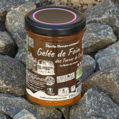 Gelée de Foin Bio des Terres des Sources – Menthe Aquatique, Auvergne