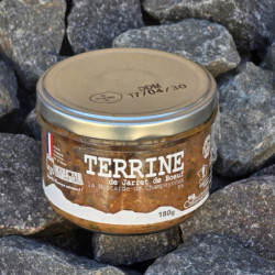 Terrine de jarret de bœuf à la moutarde de Champeyroux 180g – vue produit – Le Picnic Français