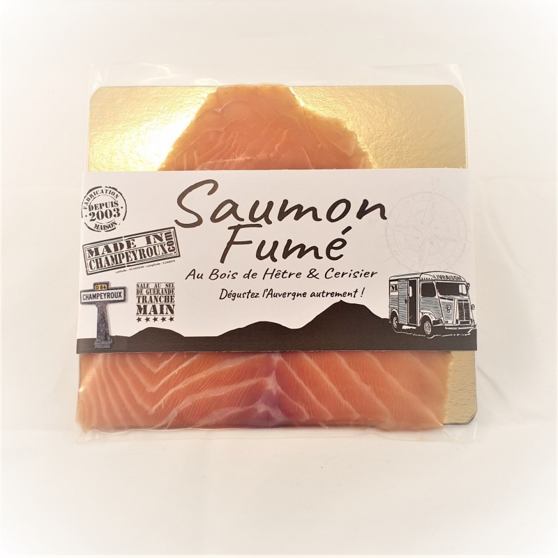 Saumon fumé au bois de cerisier