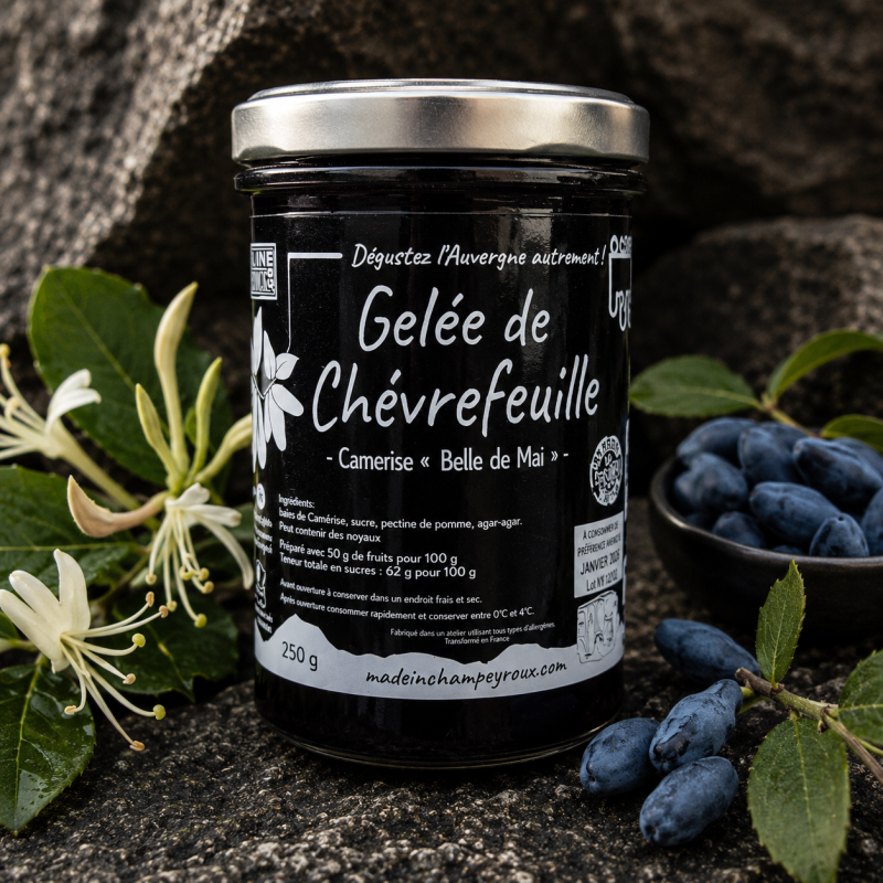 Gelée de chèvrefeuille camérise Belle de Mai 250g – Le Picnic Français