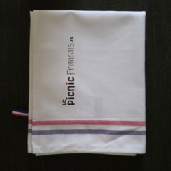 Torchon LPF blanc détail broderie – Le Picnic Français