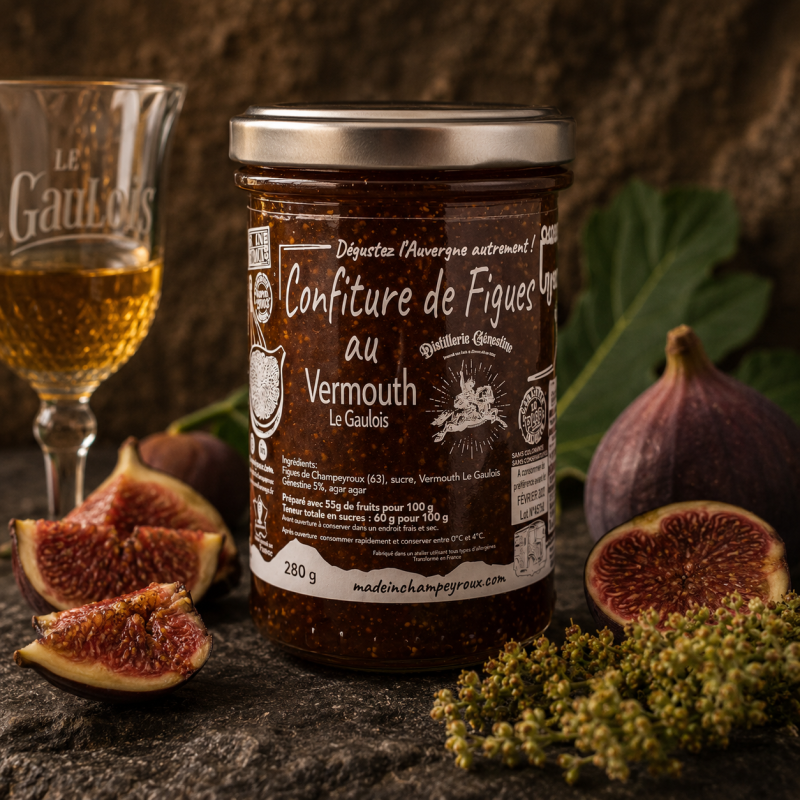 Confiture de figues au Vermouth Le Gaulois 280g – Le Picnic Français