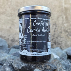 Confit de cerises noires façon vin chaud 250g – Made in Champeyroux