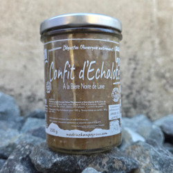 Confit d'échalote à la Bière Noire de Lave 250g – Made in Champeyroux