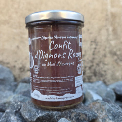 Confit d'oignons rouges au miel d'Auvergne 250g – Made in Champeyroux