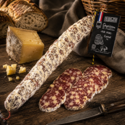 Saucisson sec au Cantal AOP 180g – Le Picnic Français