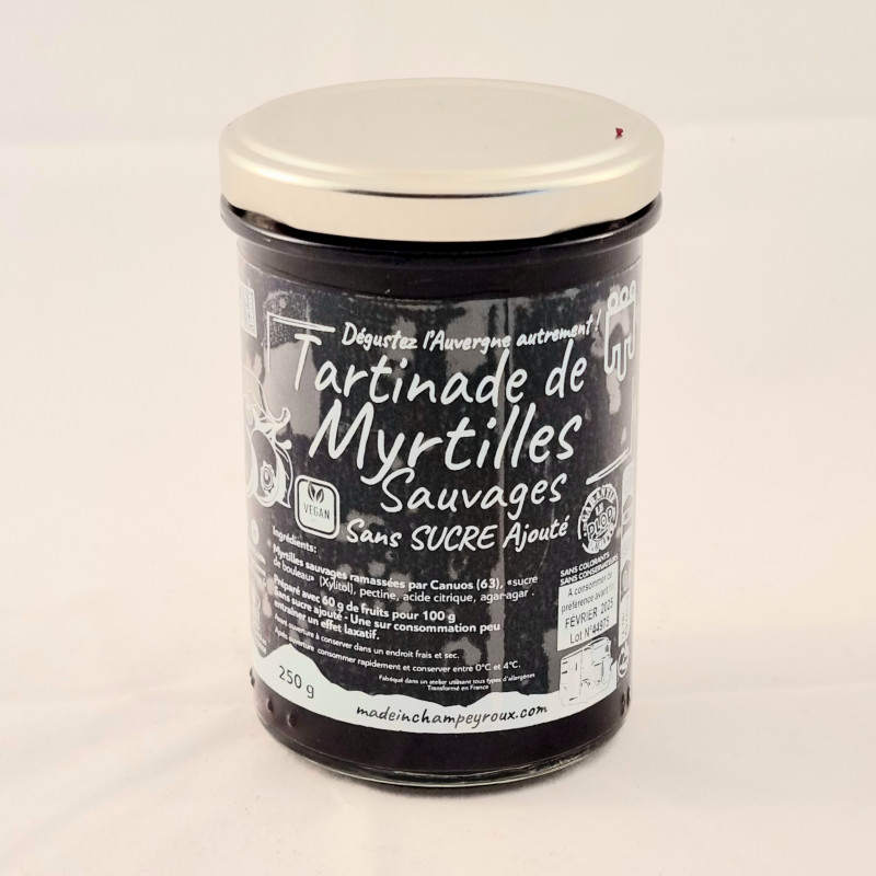 tartinade myrtille sans sucre