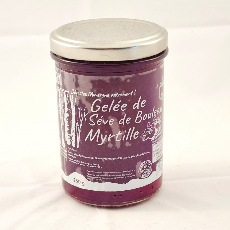 gelée de seve de bouleau à la myrtille gelée de seve de bouleau à la myrtille