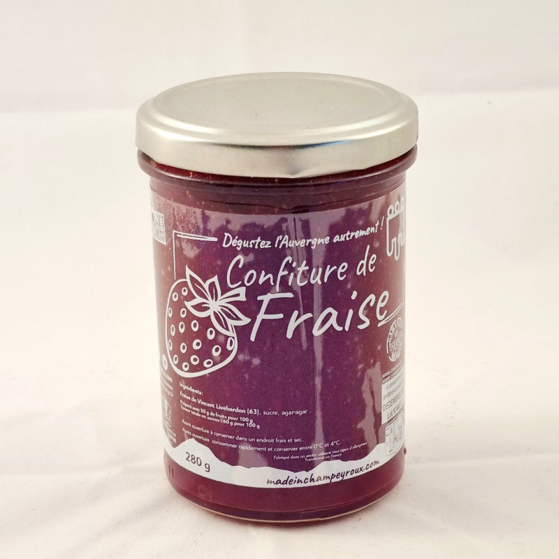 confiture en fraise d'auvergne