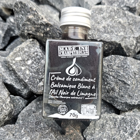 Crème de Balsamique blanc à l'ail noir