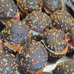 Mini bun's saumon fumé x24